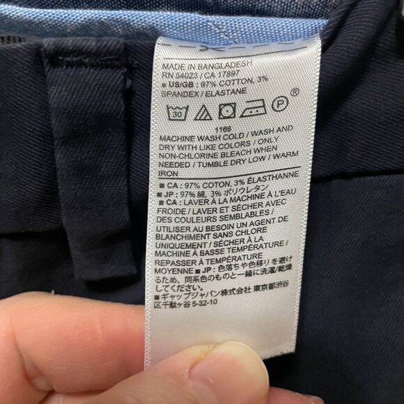 Banana Republic Men's Original Fulton Skinny Chinos Navy Blue Size 34X32 - Picture 8 of 8